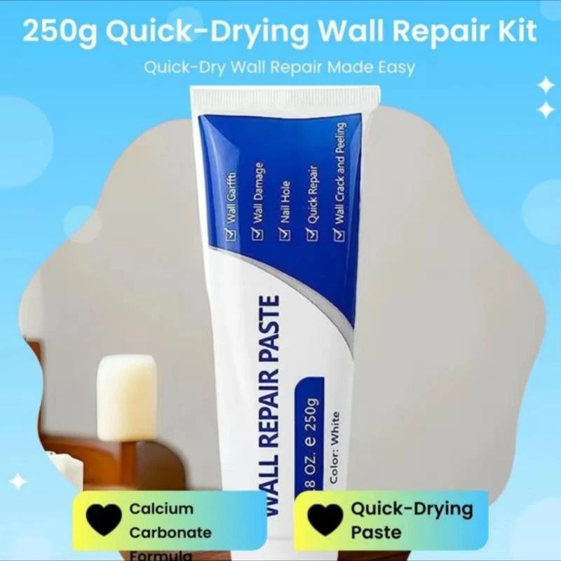 Drywall Patch Repair Kit 250G Wall Mending Agent Multi-Functional Quick Drying