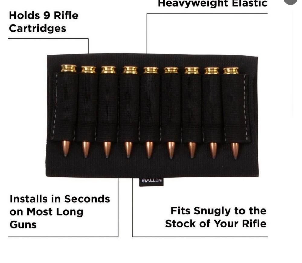 5 Count Allen Buttstock Shell Holder 206 Rifle