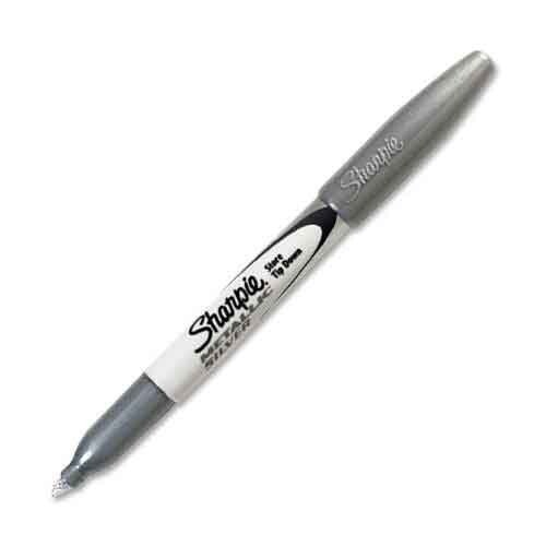 Sharpie Metallic Permanent Marker Fine Point Silver School Office Home Posters