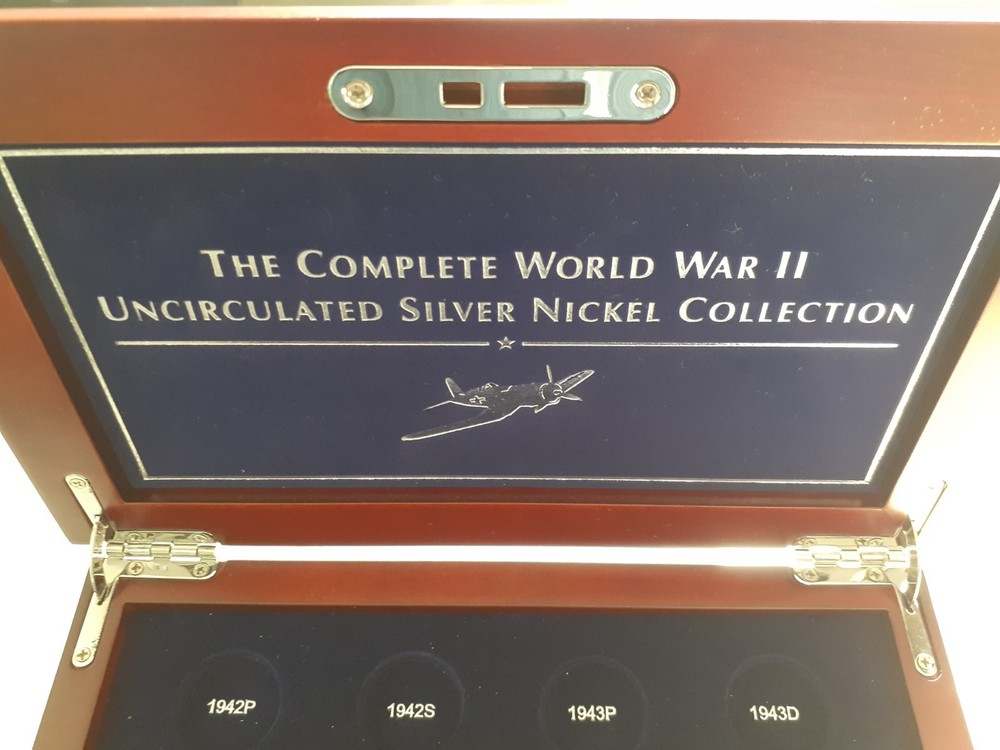 Complete WWII Uncirculated Silver Nickel Collection.