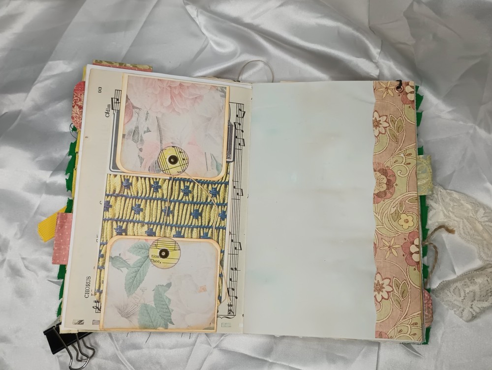 Junk Journal Eclectic With Lace Soft Cover