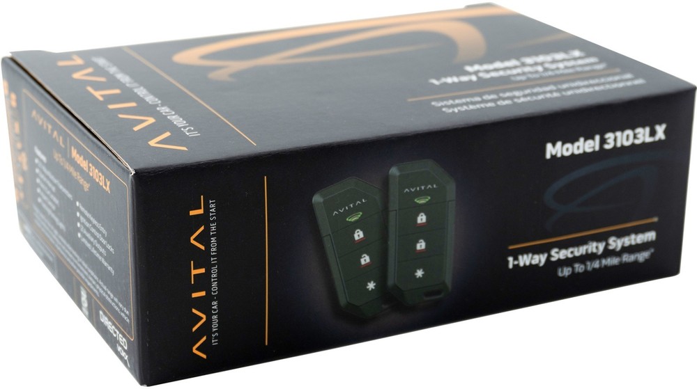Avital 1-Way Vehicle Security System with Keyless Entry