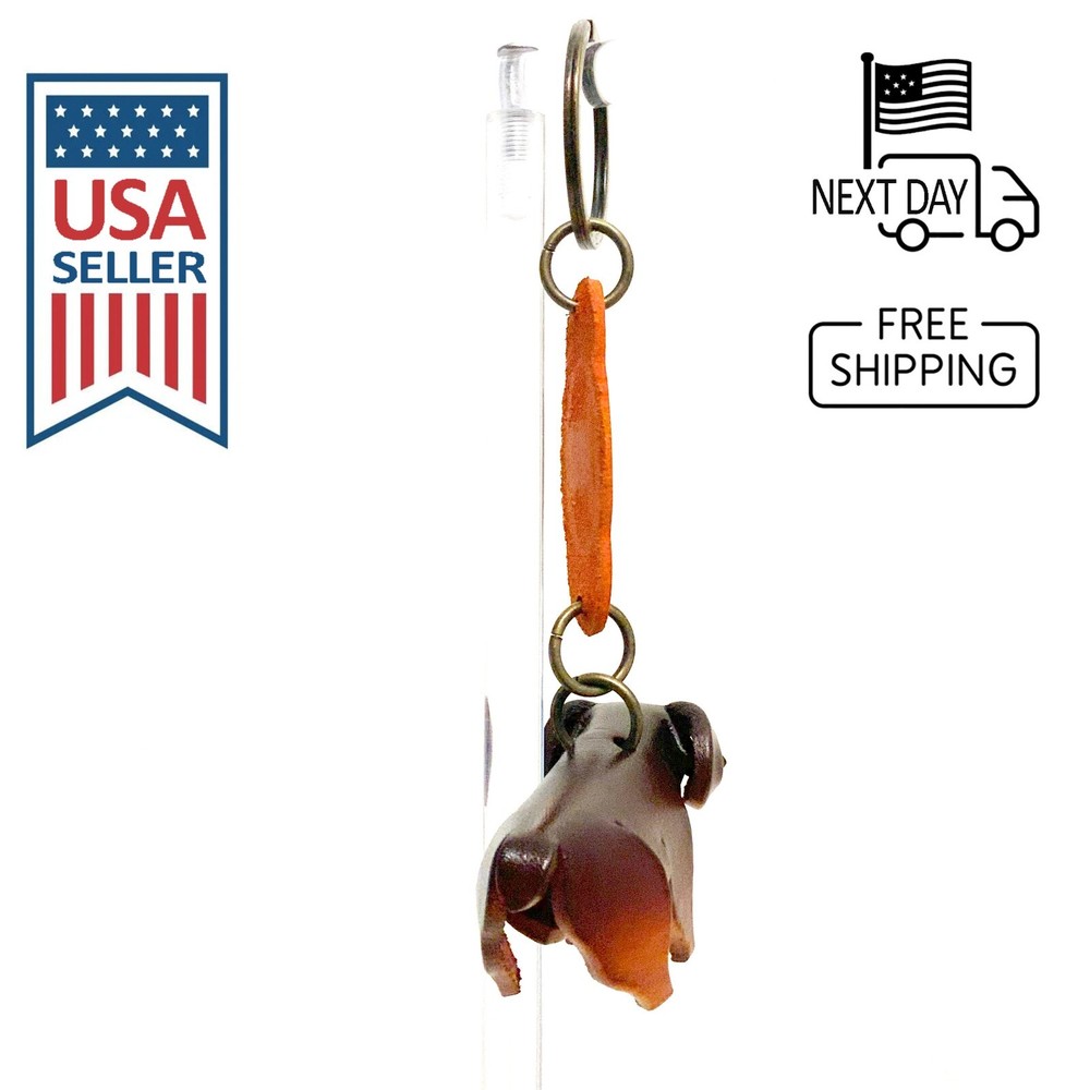 Rambouillet Sheep Handmade Leather Keyring