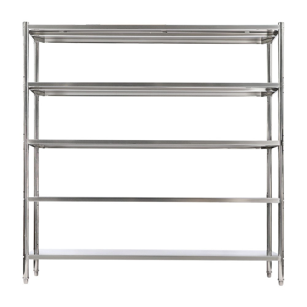 5 Tier Adjustable Shelf Storage Stainless Steel Shelving Heavy Duty Shelving