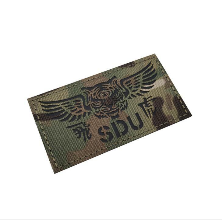 Reflective IR SDU Special Duties Unit Hook Loop Patch Backing Fasten Badge I-36
