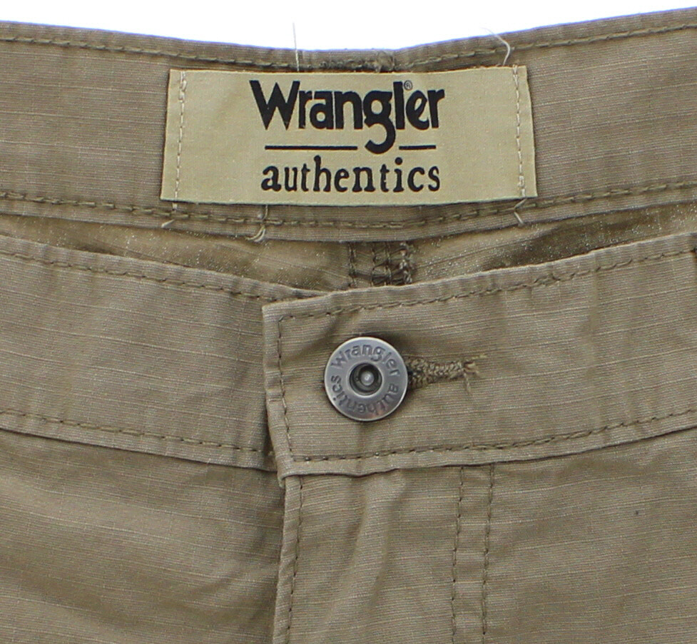 Wrangler Authentics Men's Cargo Pants Regular Fit Rip-Stop 6-Pockets Plus 2-Tech