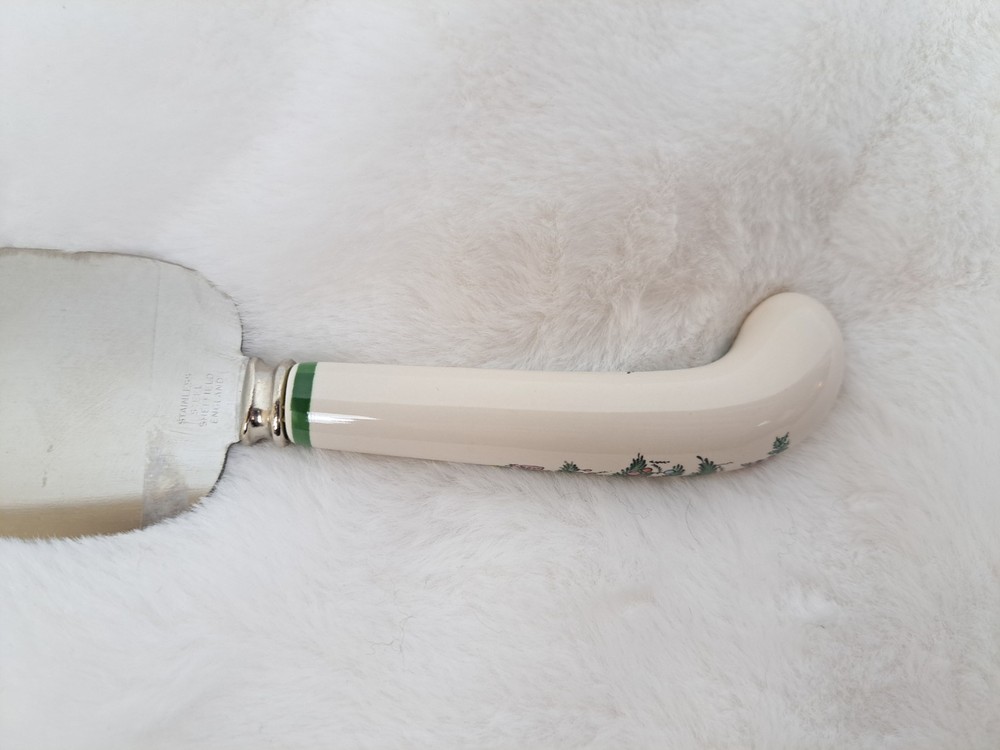 Spode Christmas Tree Cake Pie Pastry Server Stainless Sheffield England