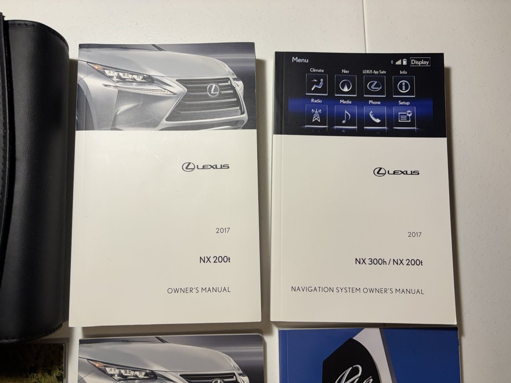 2017 Lexus NX 200t Owners Manual OEM Set