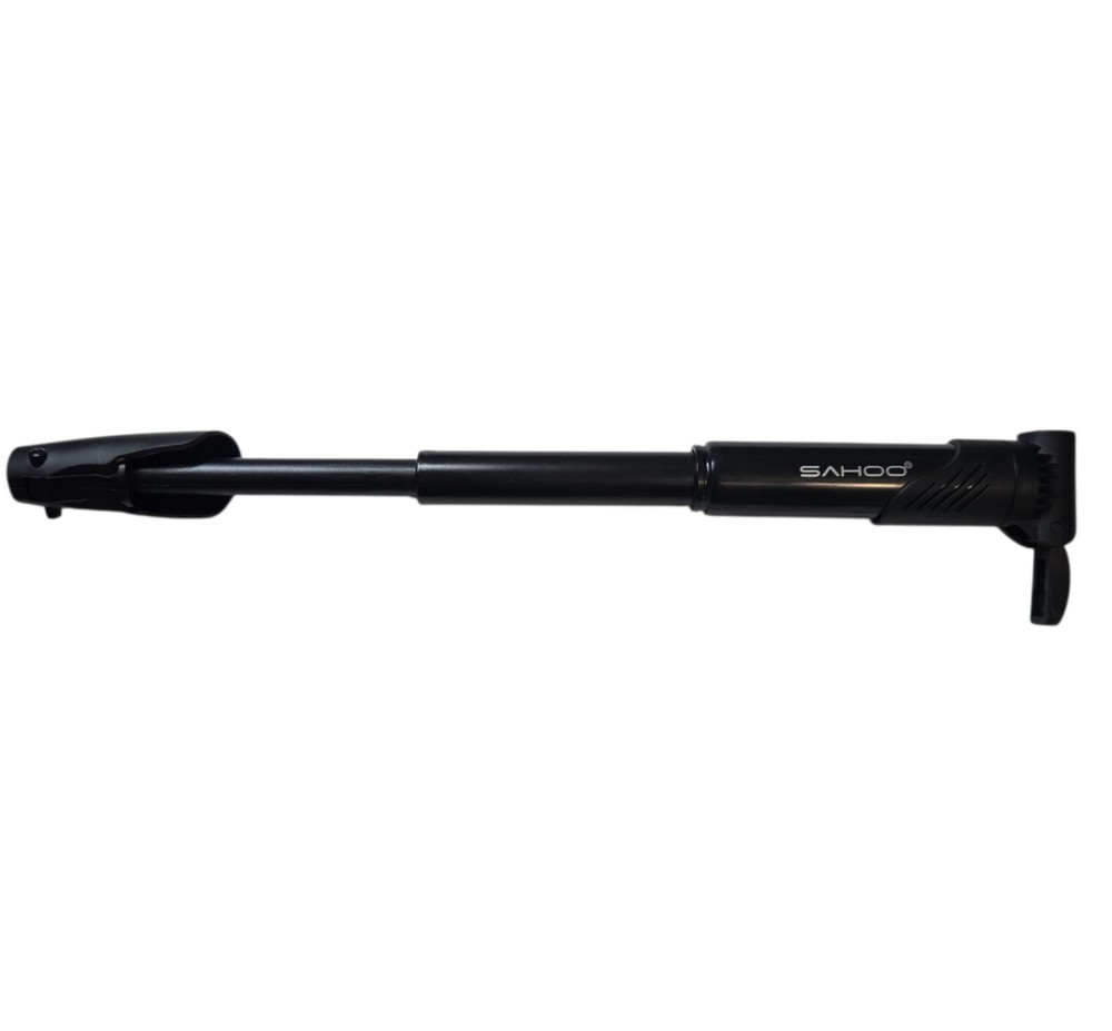 SAHOO Black Mini Compact Bicycle Pump Portable Cycling Accessory
