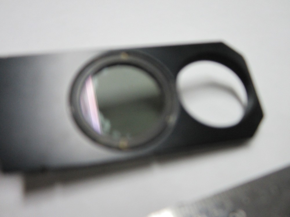 MICROSCOPE SLIDE POLARIZER FILTER LEITZ [some delamination] OPTICS BIN#F1-17