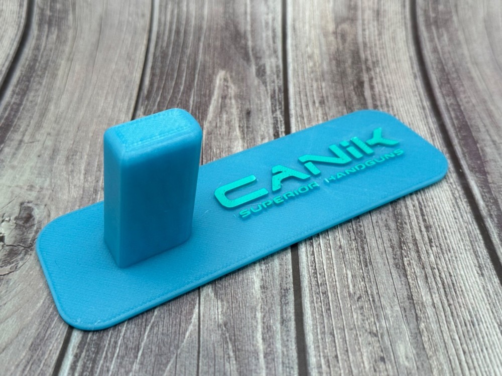 Canik Universal Double Stack Firearm Display Stand UV Glow Blue