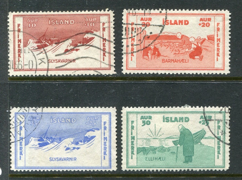 Iceland #B1-4 Shipwreck Complete Set [Used]