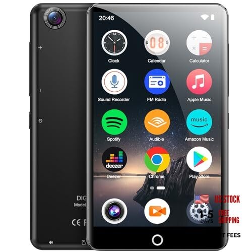 mp3 Player with Bluetooth and WiFi, 4.0IN Touchscreen Android MP3 Player 80GB
