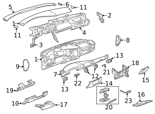 Genuine GM Filler Panel 10432440