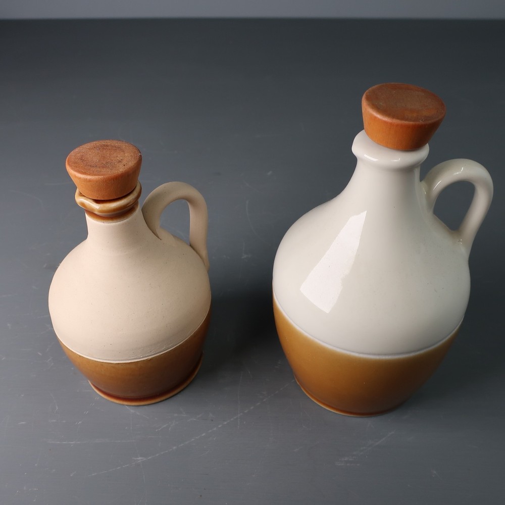 Pair of Small Stoneware Jug Bottles