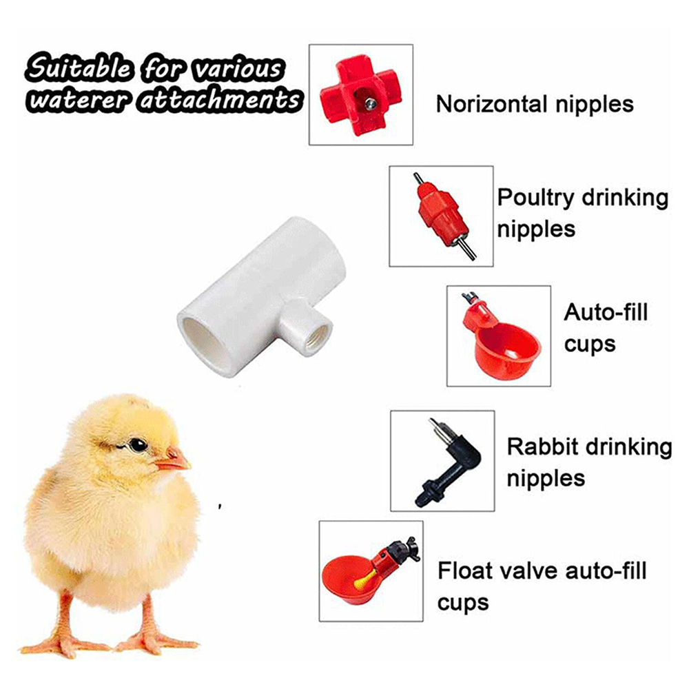 10pcs three-way Connector For Chicken Waterer Fully Automatic
