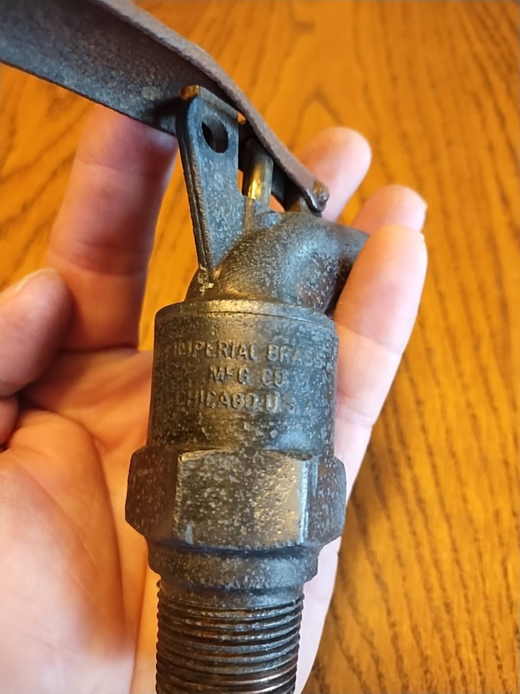 Sette Spigot Imperial Brass Mfg. 1" Thread Lock Spring Handle USA