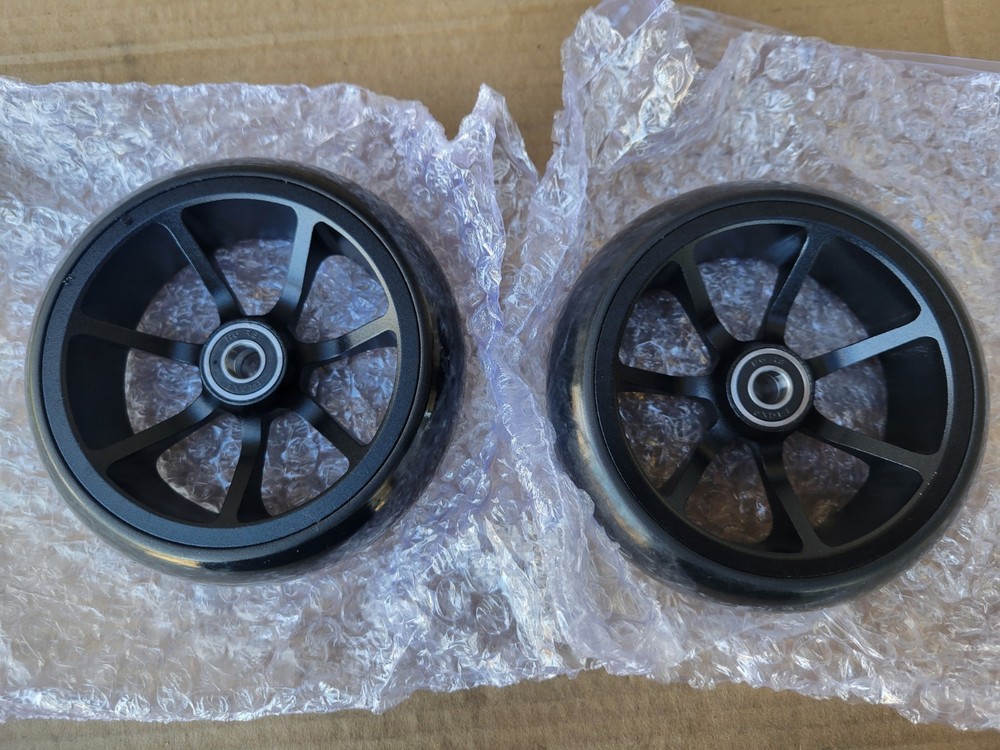NEW Tilite Litespeed Soft Roll Wheelchair 5" Front Caster Wheel Pair Black