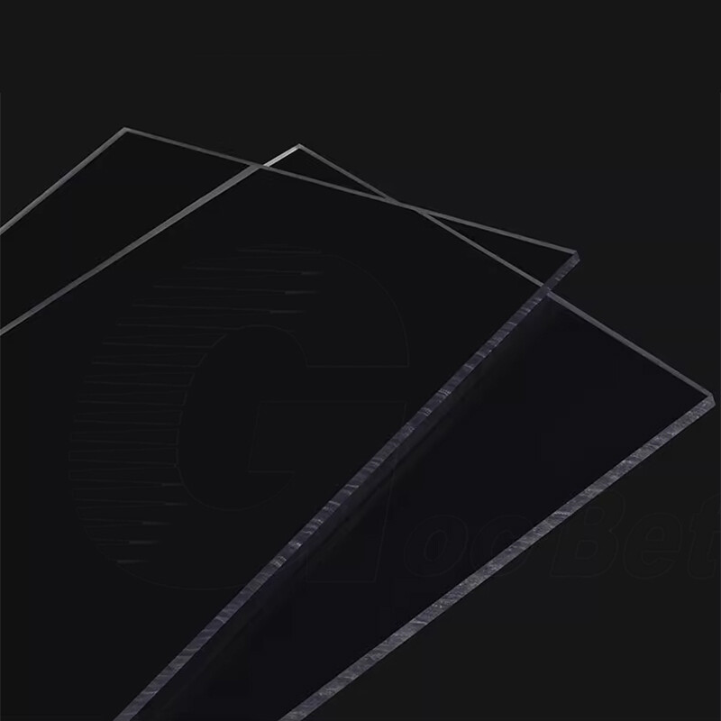 PVC Sheet Clear Gloss Plastic Thin Plate Board Panel Thick 0.3mm-2mm Cut to Size