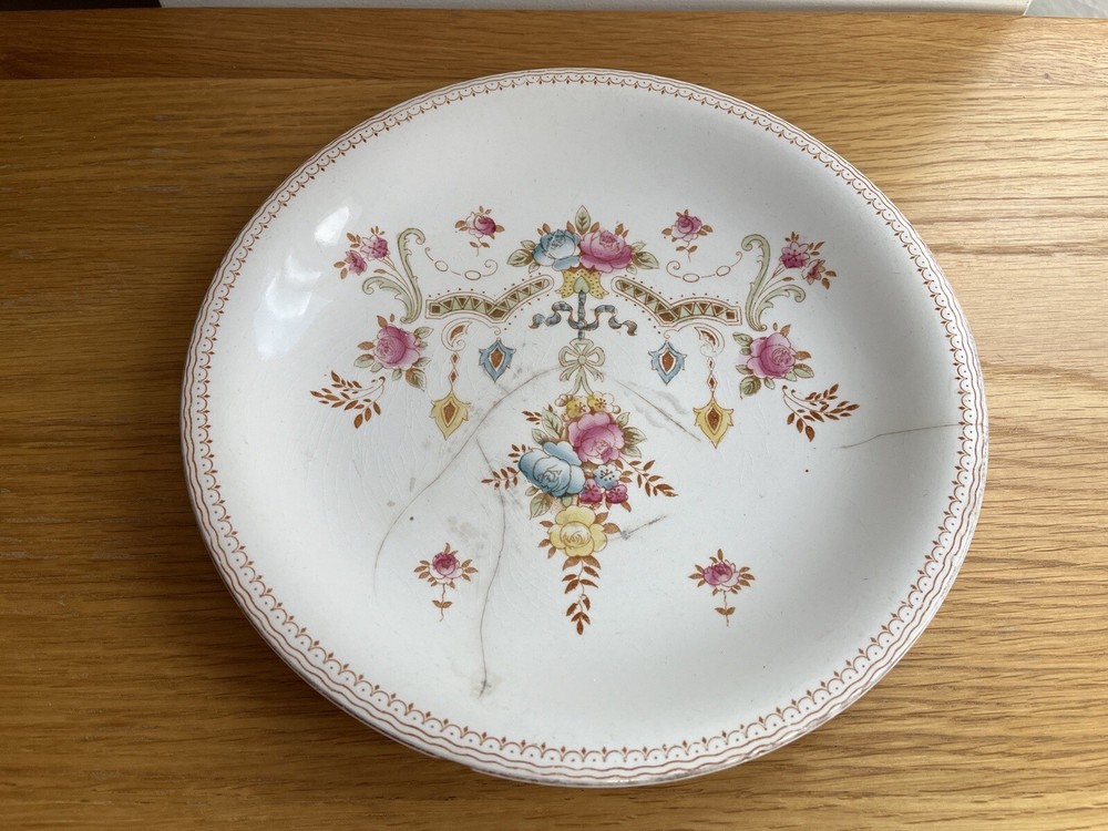 Antique Crown Devon Fieldings salad Water Drainer, Perth Pattern, Base Damage