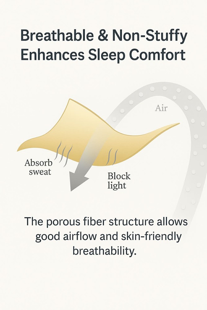 2PCES Silk Sleep Mask for Sleeping, Soft Adjustable Blindfold, Light Blocking