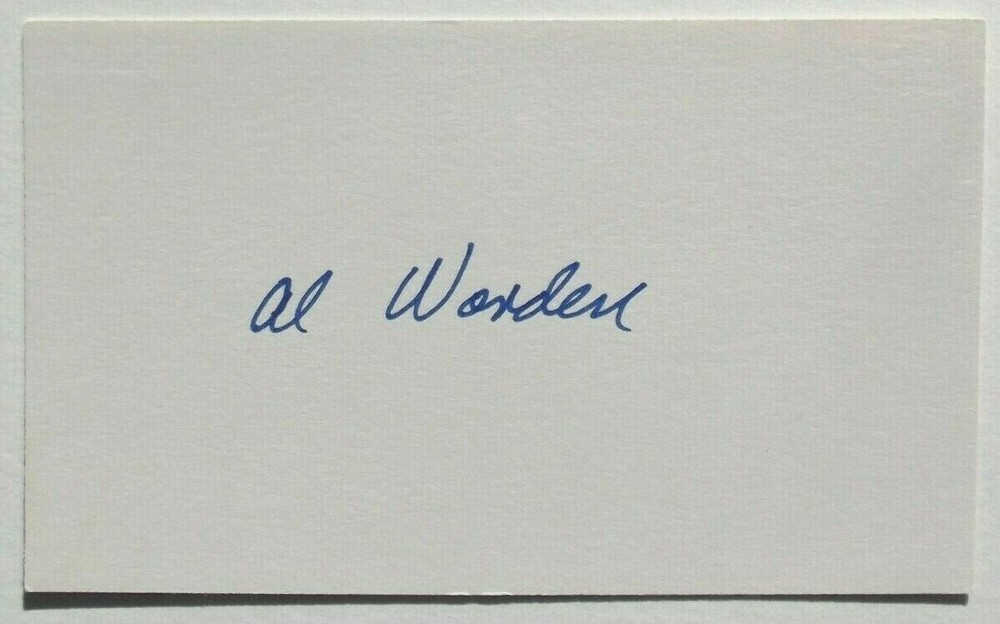 Apollo 15 Alfred ''AL'' Worden Command Module Pilot Autograph Signed Card