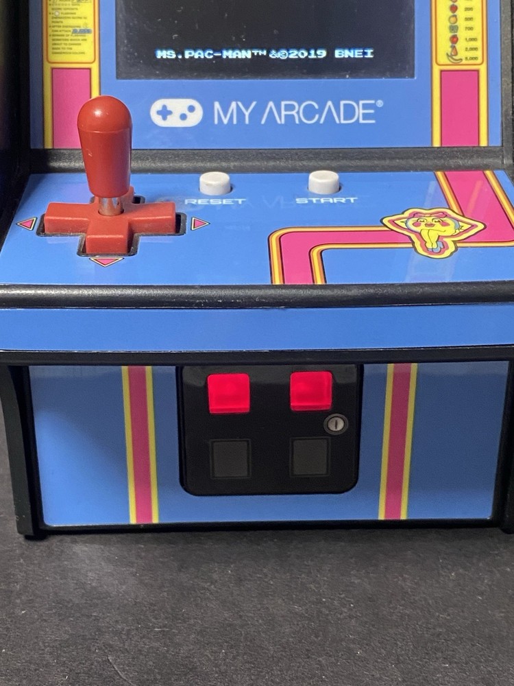 Ms. Pac-man - My Arcade Micro Player Retro Arcade MISSING BATTERY COVER