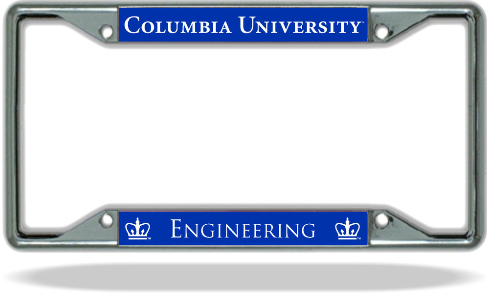 Columbia Engineering License Plate Frame