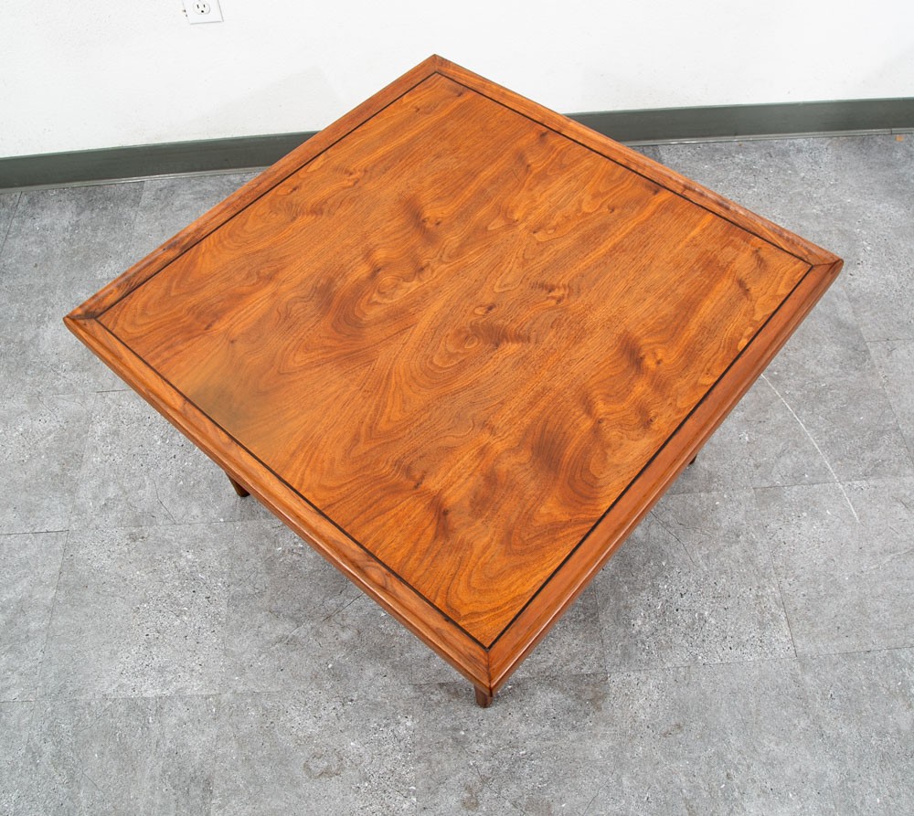Mid Century Modern End Table Side Square Drexel Kipp Stewart Walnut Corner Mcm