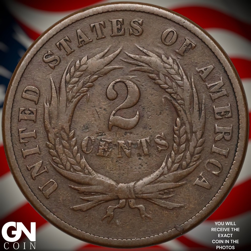 1869 2 Cent Piece A8682