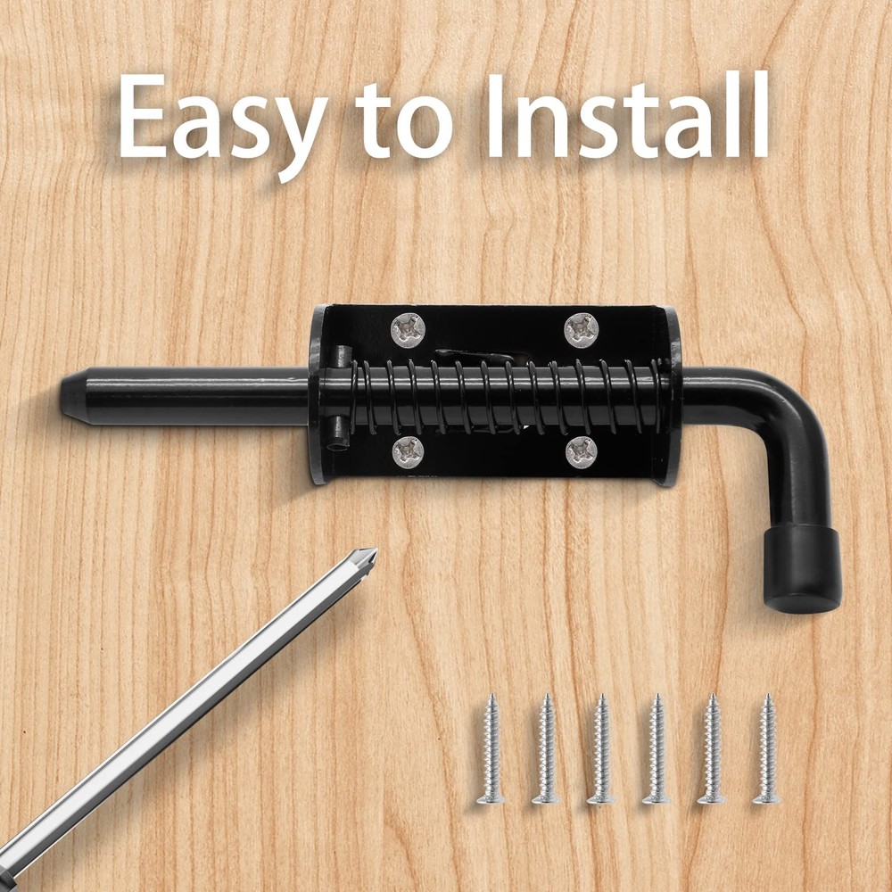 Utility Trailer Gate Spring Loaded Pin Lock Assembly Ramp Door Locking Latch Set