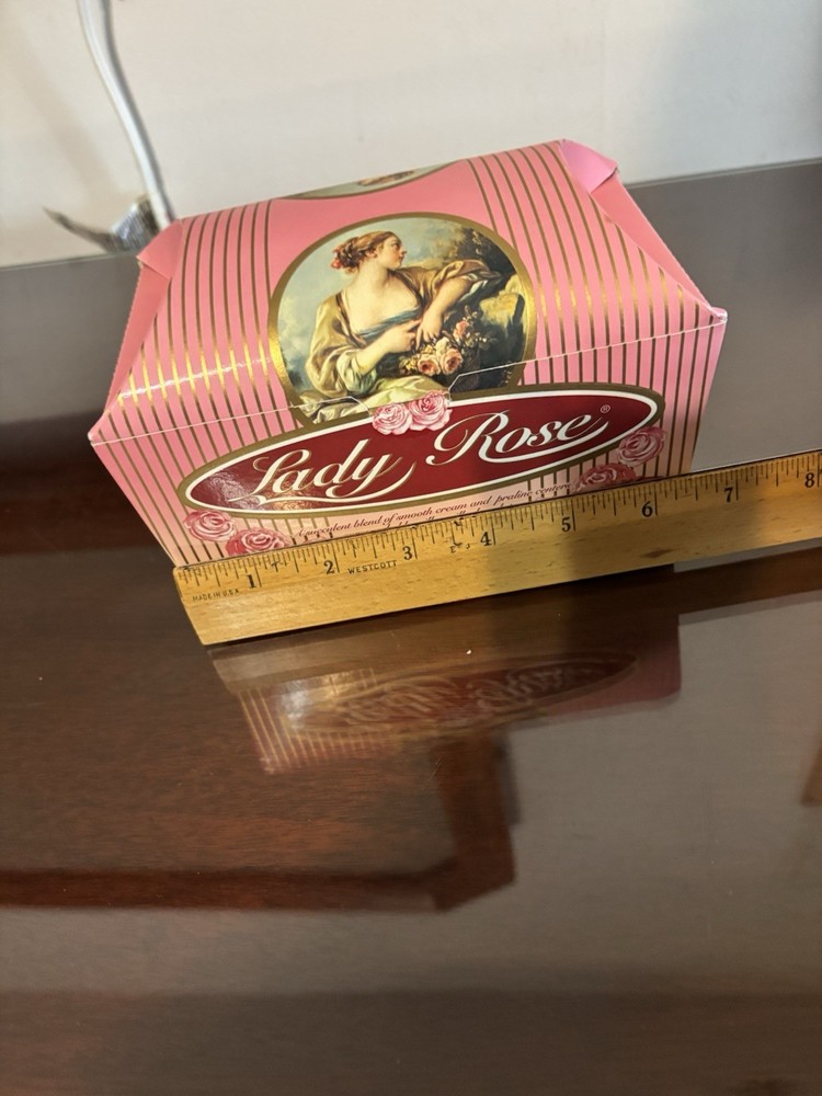 Vintage Candy Boxes 2 Lady Rose and 4 Chocolate Cherish Boxes Empty