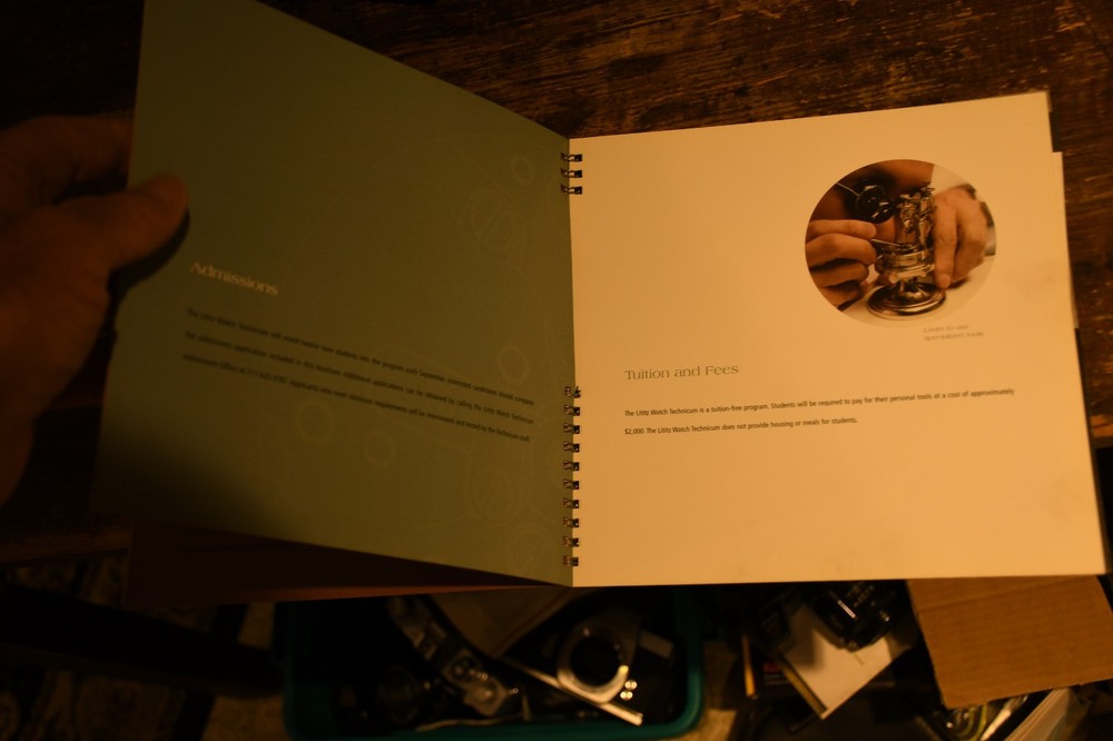 Brochure Swiss WOSTEP Watchmaking Program Lititz Technicum Booklet #L5