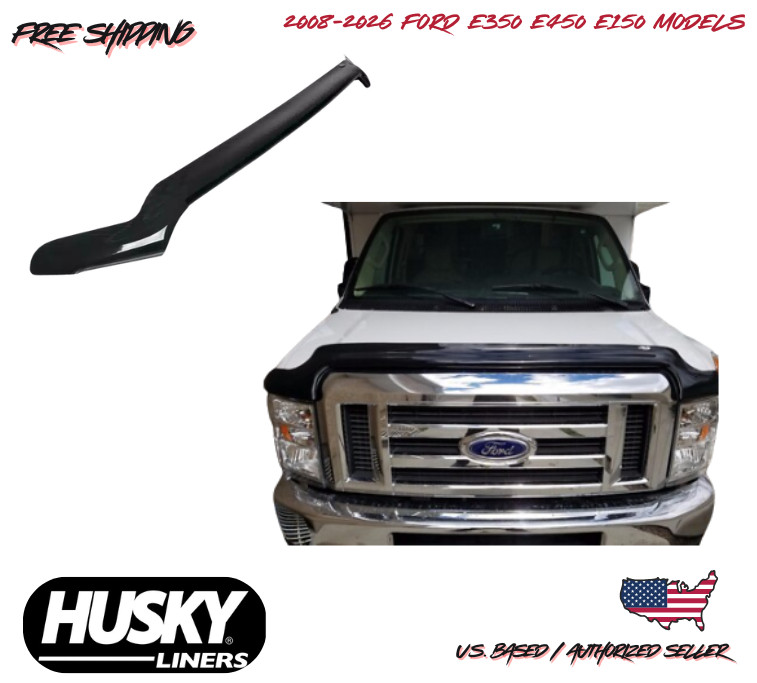 2008-2026 Ford E350 E450 E150 BugFlector Hood Bug Shield Protector Super Duty