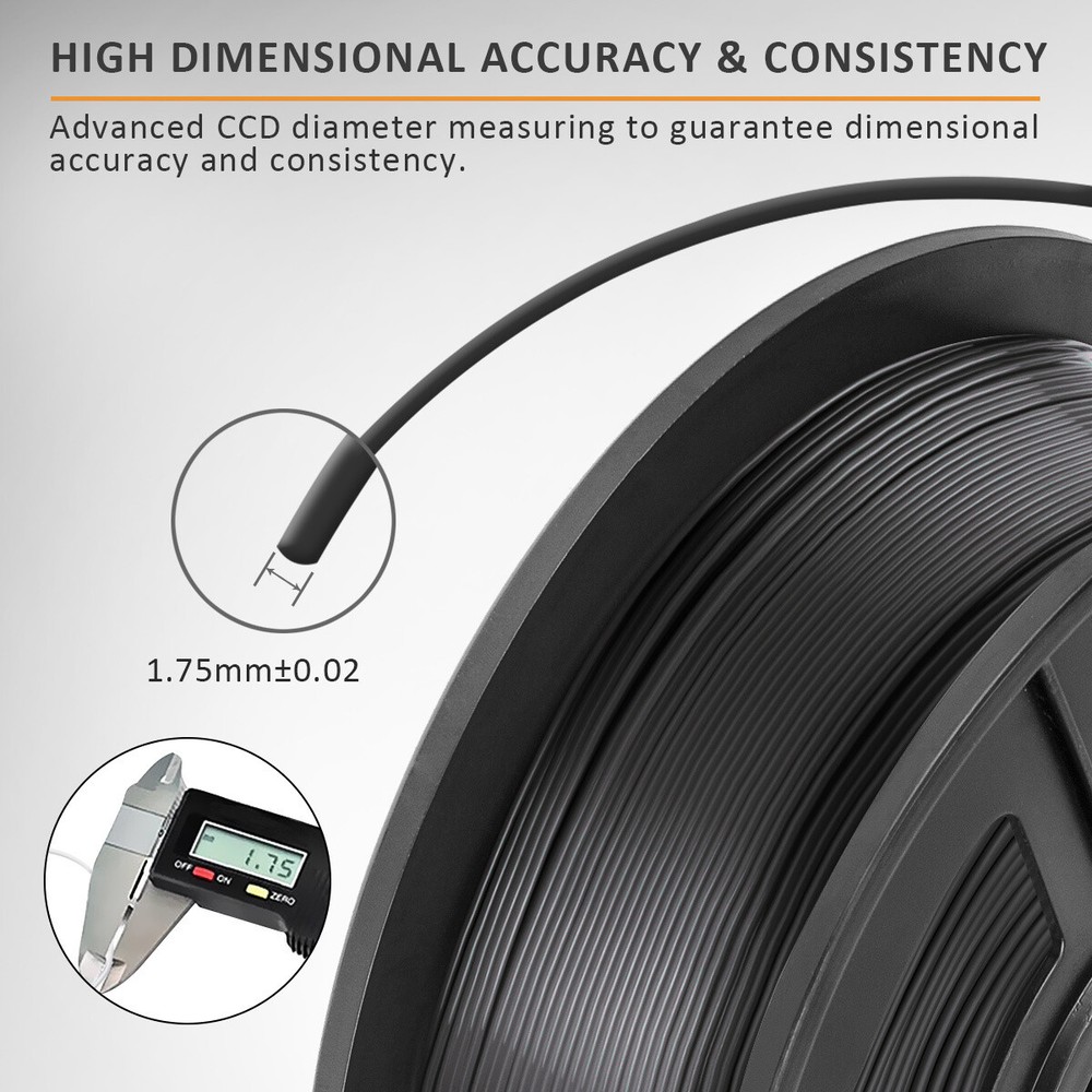 SUNLU 10×1KG PLA+ 3D Filament Multicolor PLA Plus 1.75mm For 3D Printer