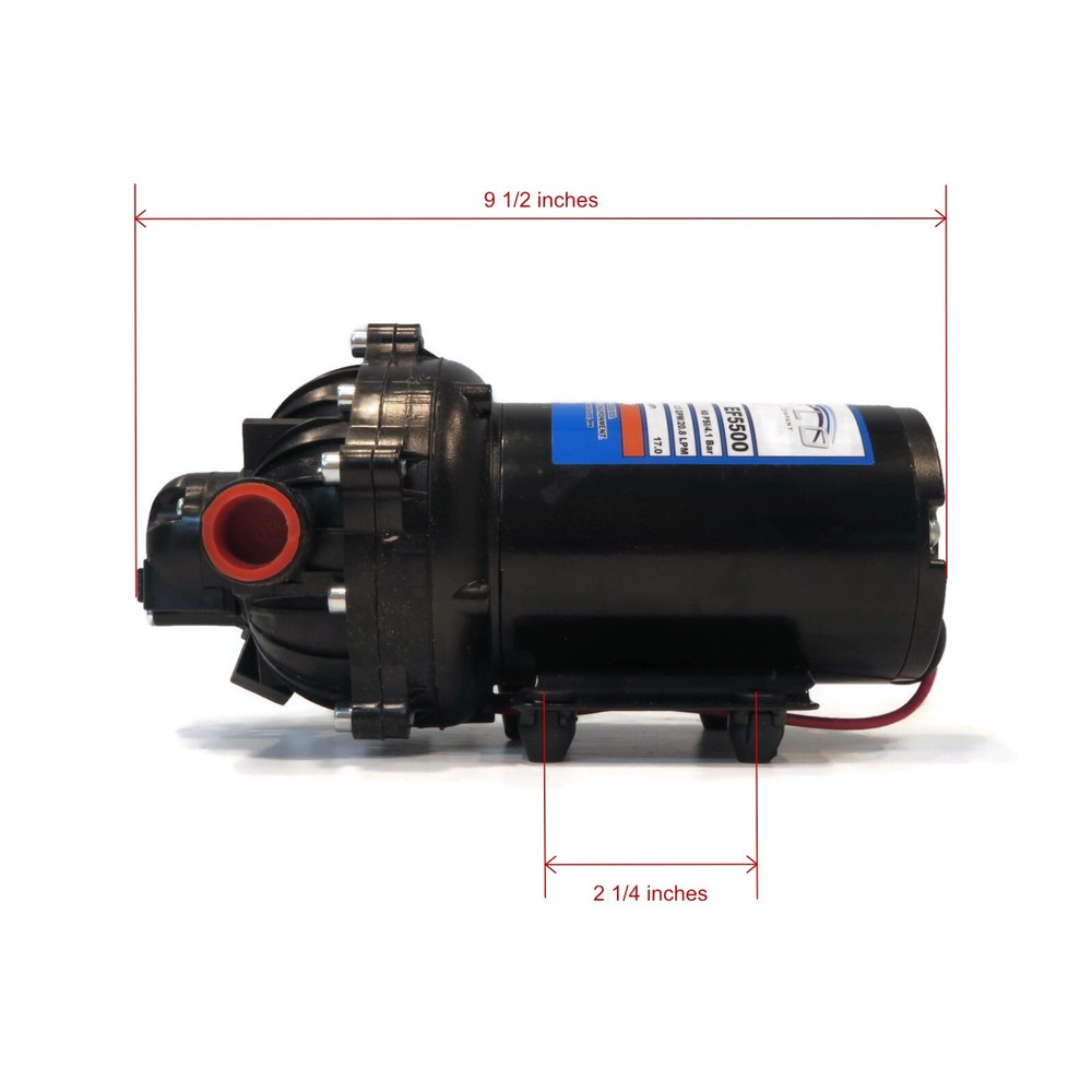 (2 Pack) Everflo 5.5 GPM, Diaphragm Pump for Devalan 5850-201C-SB, 5850201CSB