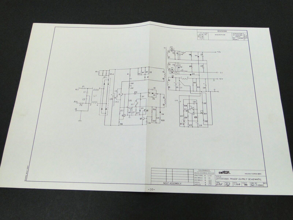 Vintage 1981 Vanguard Arcade Service Manual (Please Read Description)