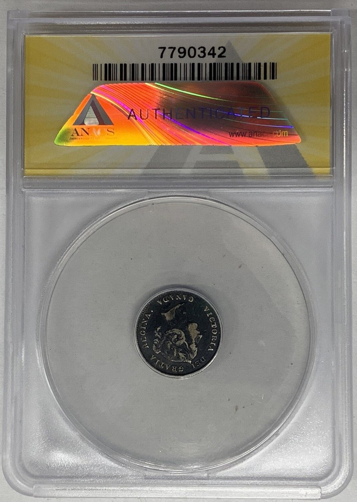 1900 Canada 5 Cent Round 0 ANACS VF 20 W4