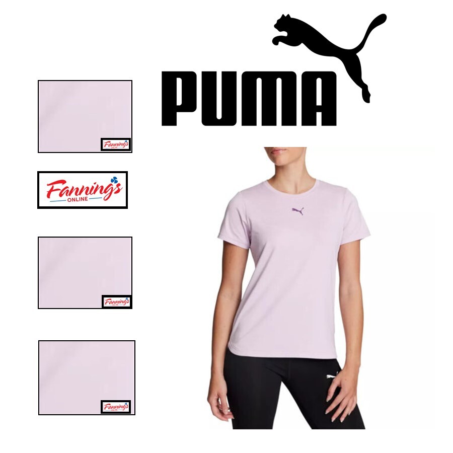 PUMA Ladies' Short Sleeve Logo Tee | E32