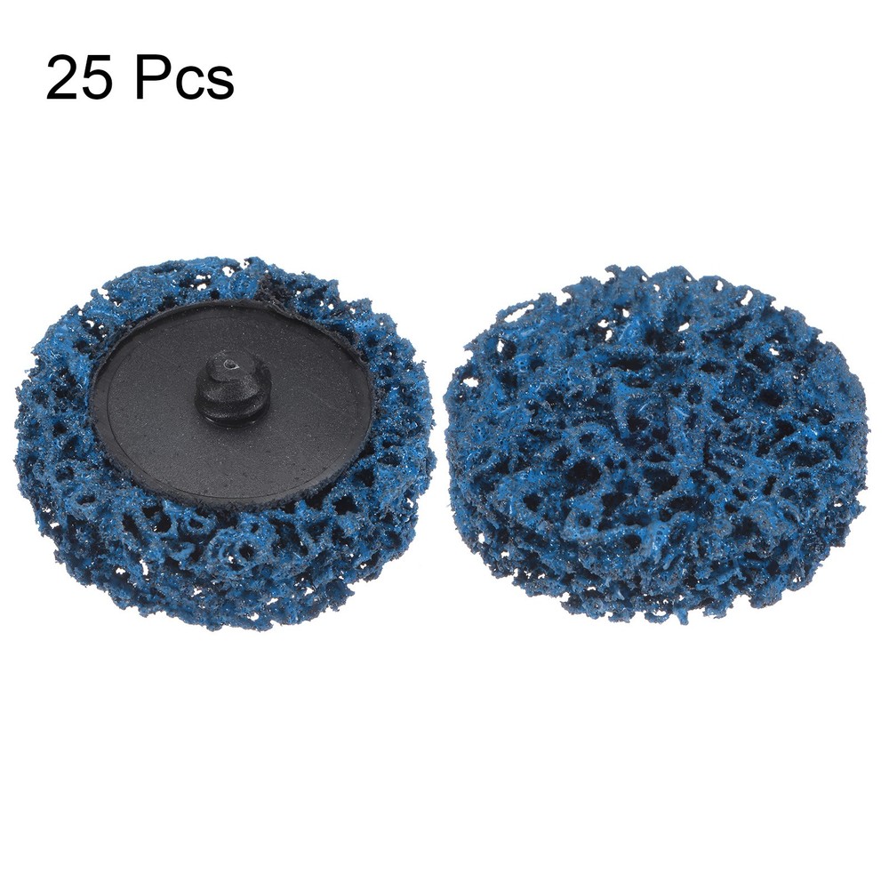 25pcs 2" 60 Grit Quick Change R-Type Sanding Discs Silicon Carbide Blue