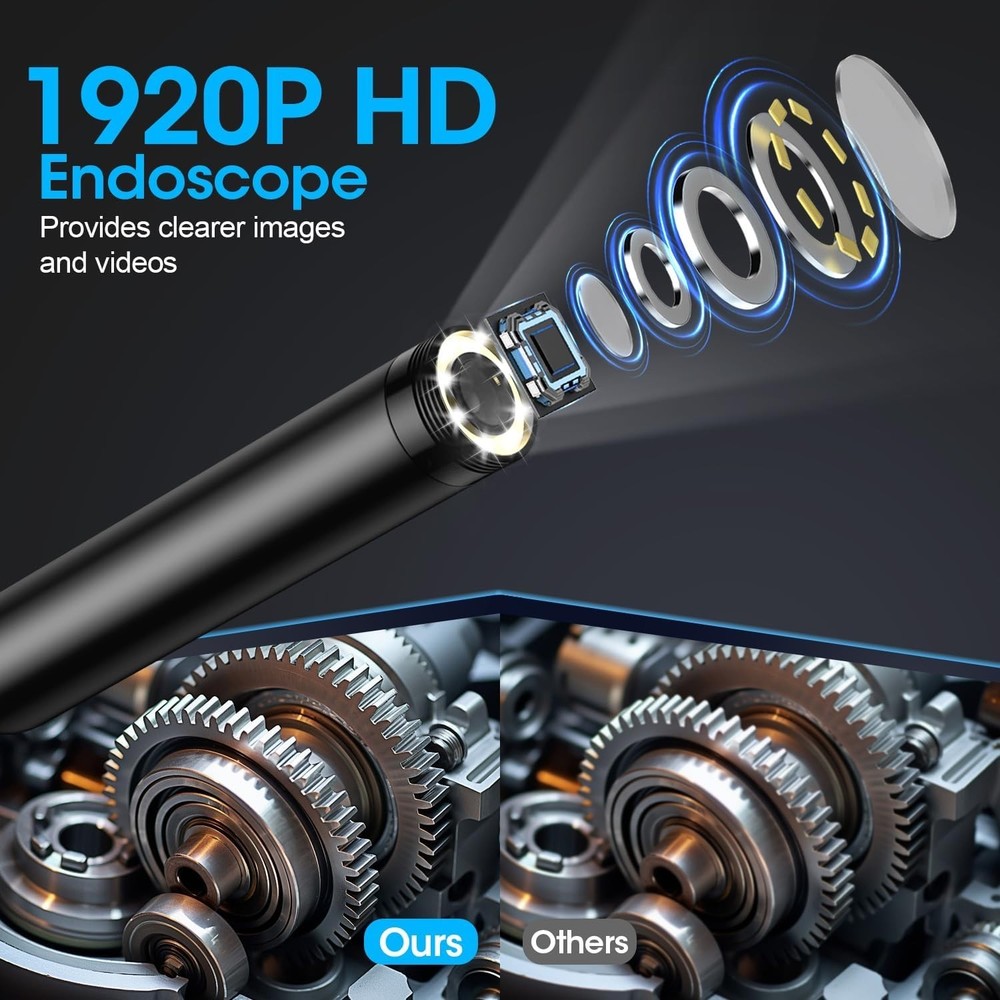 Endoscope with Light and 1920P HD
