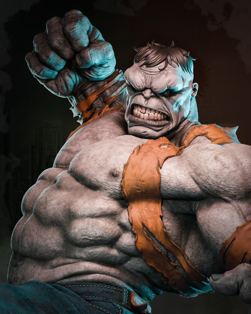 Hulk Statue 3D Printed Kit Unpainted/Unassembled