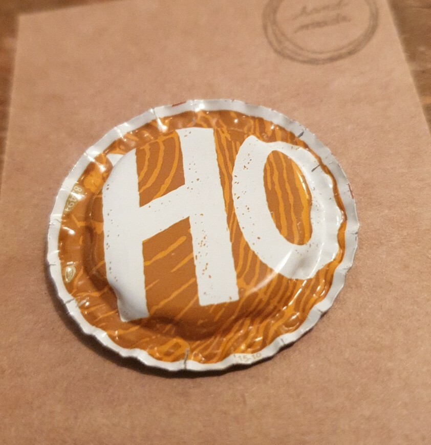 BOTTLE CAP FRIDGE MAGNET HOBGOBLIN GOLD STYLE D