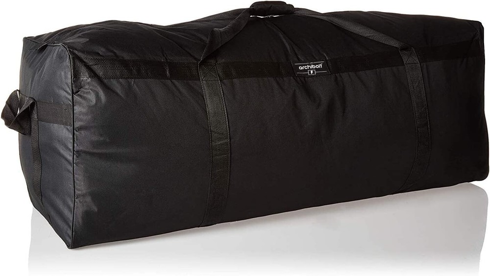 50" Duffle Bag - Heavy Duty Polyester - Lockable Zippers - Compact Storage
