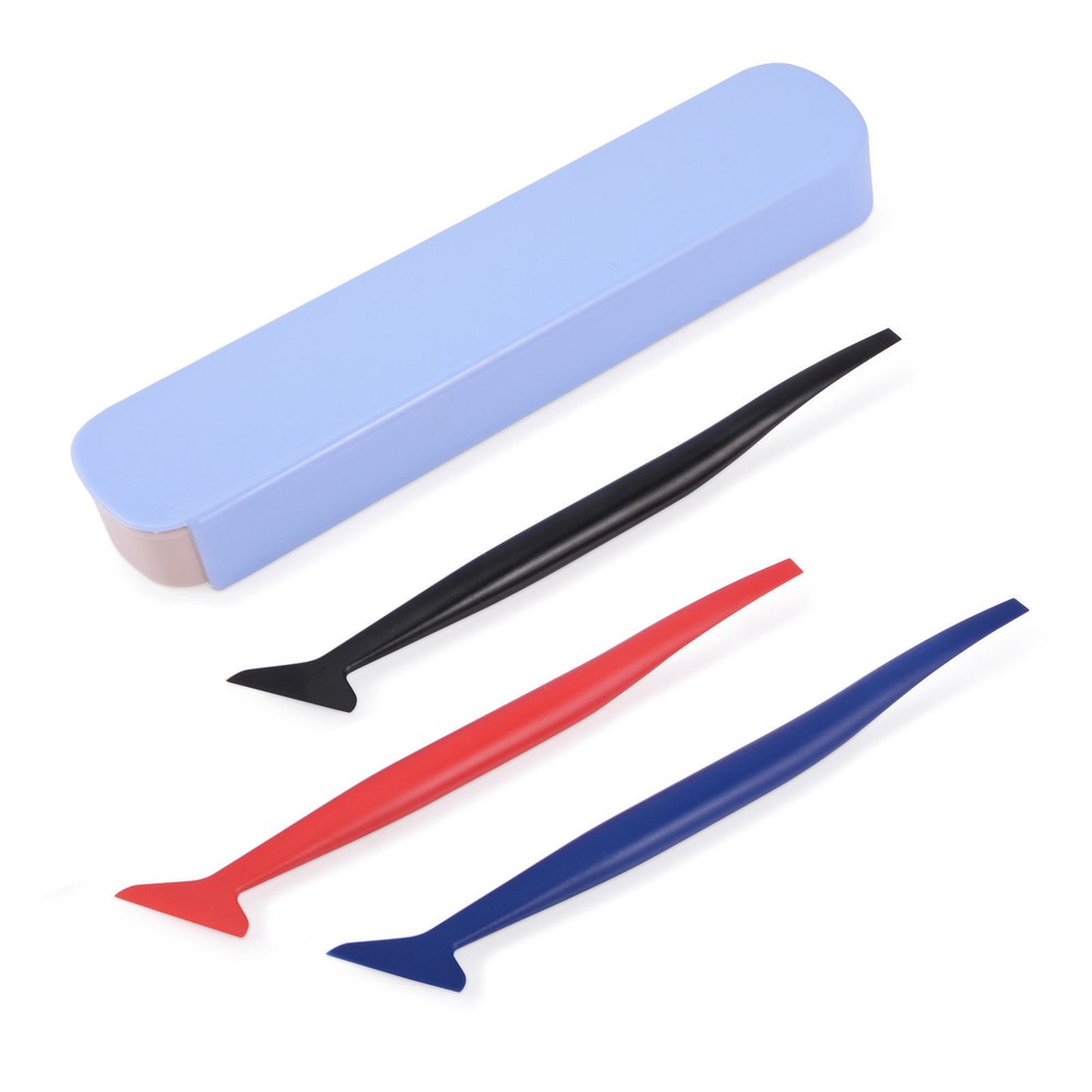 Vinyl Tools Kit Car Wrapping Micro Squeegee 3M Bluemax Scraper Corner Gaps Wraps