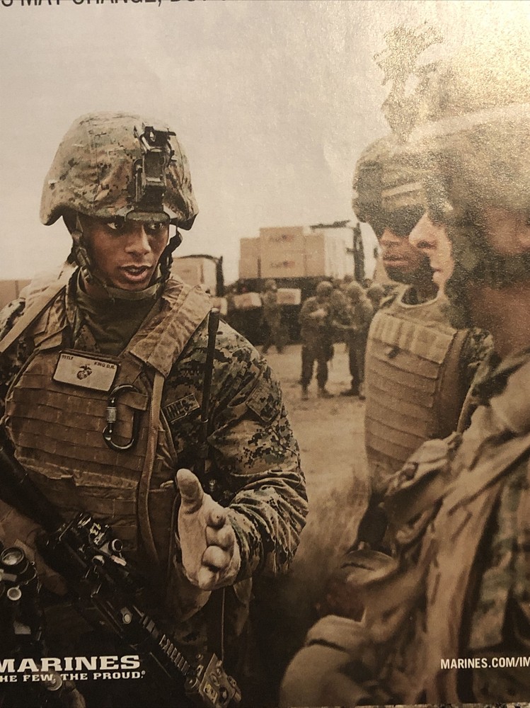2012 US Marines Recruitment PRINT AD Missions May Change - Commitment Never Will