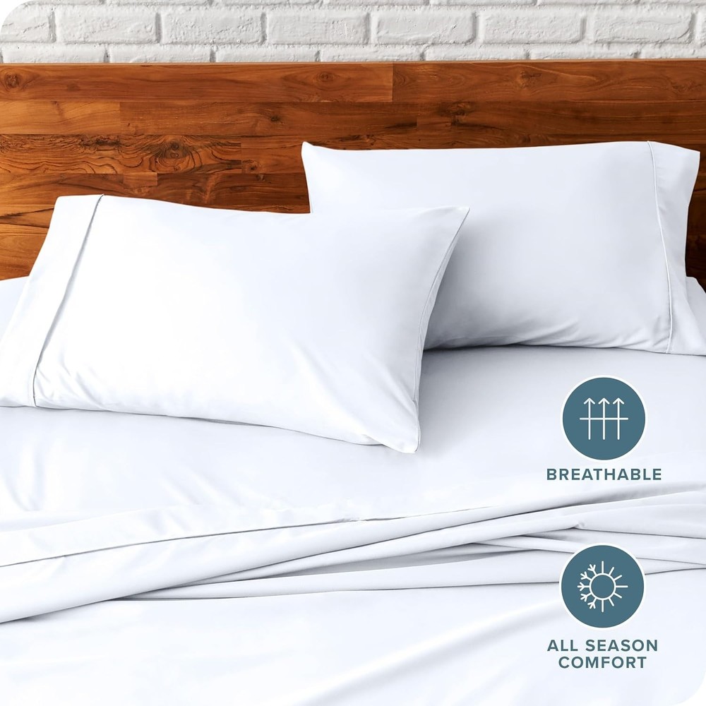 OEKO-TEX Certified Cooling Pillowcase Set - Soft Microfiber for Luxurious Sleep