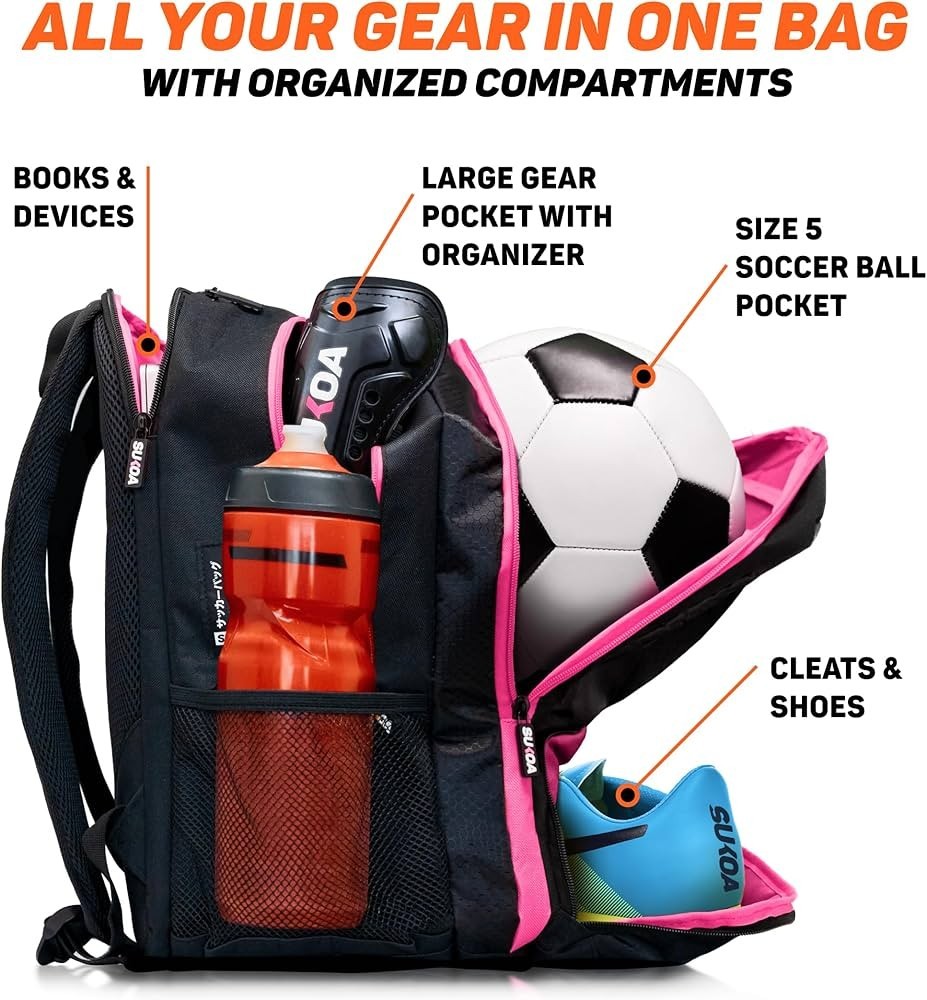 Pink Sukoa Soccer Bag
