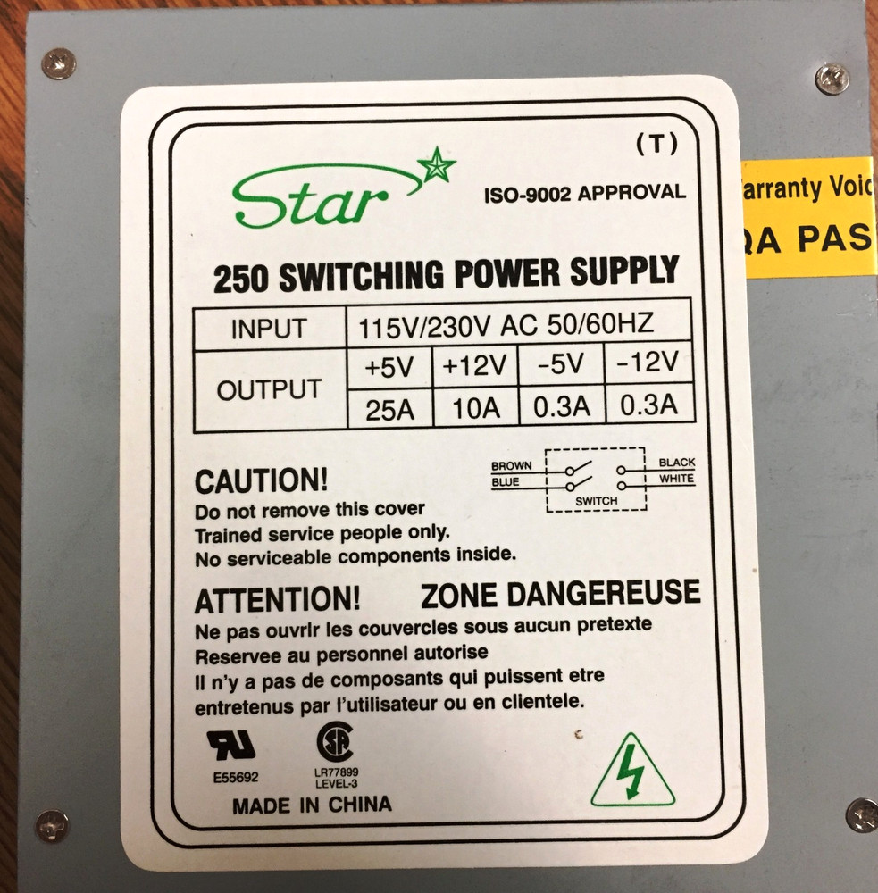Star 250 switching power supply