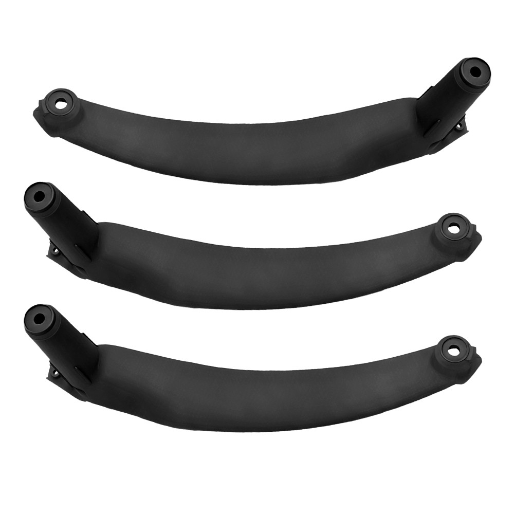 3PCS Black Inner Door Handle Pull Cover For 2008-2013 BMW X5 X6 E70 E71 E72 NEW